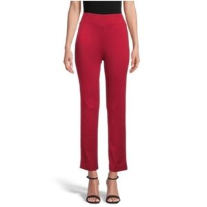 Kasper's Hot Red Women's Trousers (Spandex Feel)